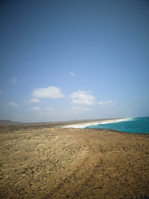 Costa de João Barrosa na Ilha da Boa Vista