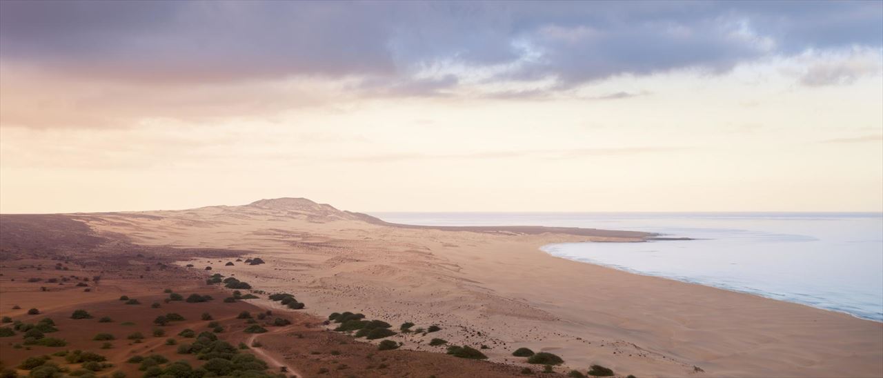 Morro de Areia e costa da Ilha da Boa Vista